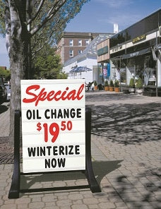 DELUXE SWINGER SIDEWALK SIGN